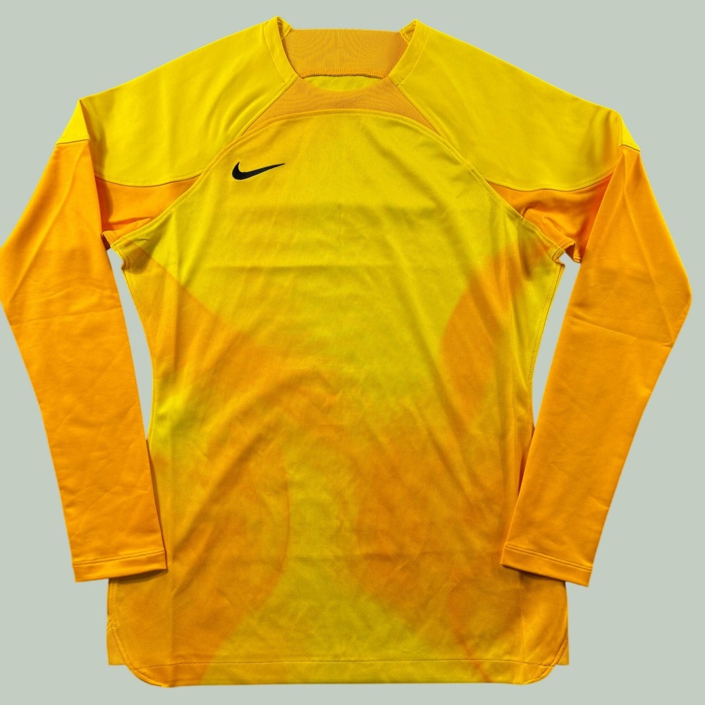 Nike Training Top Men S Yellow Orange Long Sleeve Soccer Jersey DH8228-719